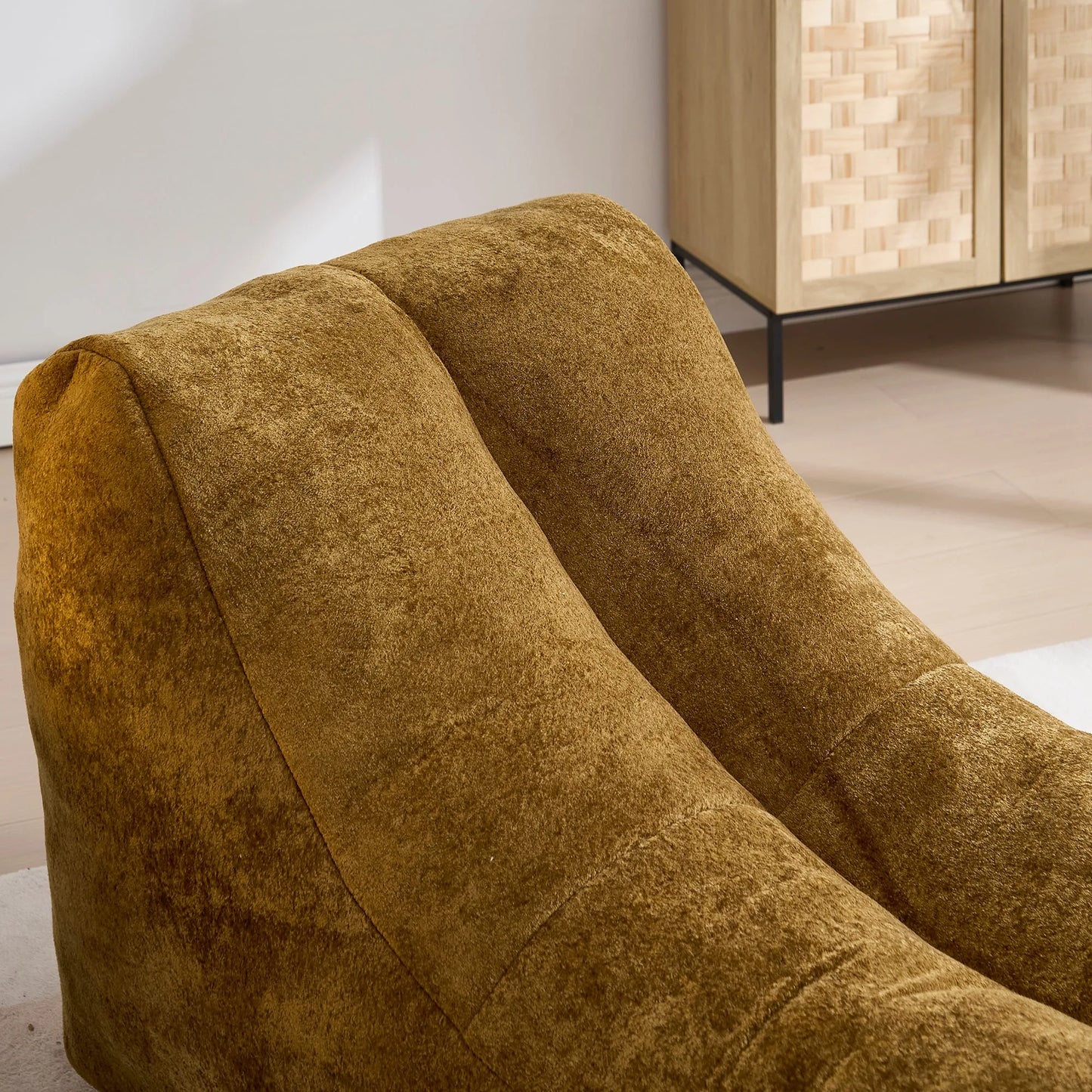 Creative Bean Bag Sofa Chair for Adults with High-Quality Sponge Filling and Polyester Fiber, 59x30x23.6 inches detail view 6