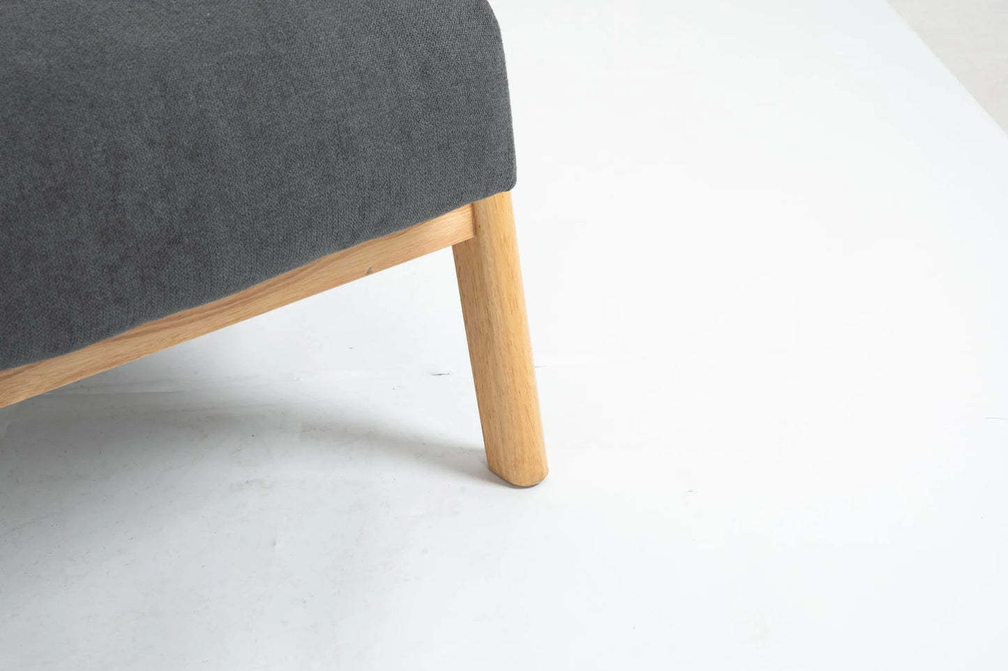 Mid Century Modern Accent Chair with Solid Wood Frame, Upholstered Living Room Chairs with Waist Cushion, Reading Armchair for Bedroom Sunroom detail view 9