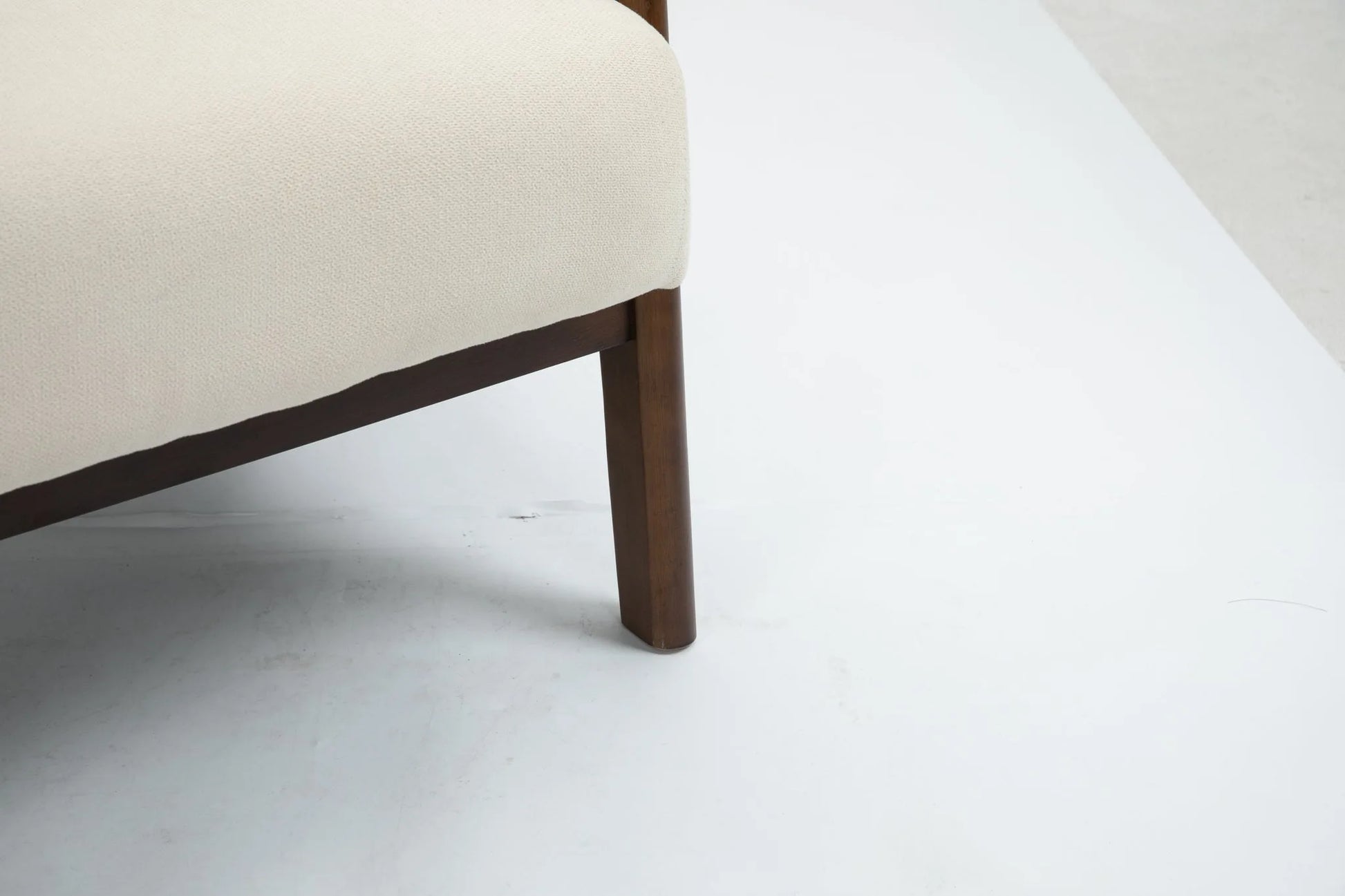 Mid Century Modern Accent Chair with Solid Wood Frame, Upholstered Living Room Chairs with Waist Cushion, Reading Armchair for Bedroom Sunroom detail view 23
