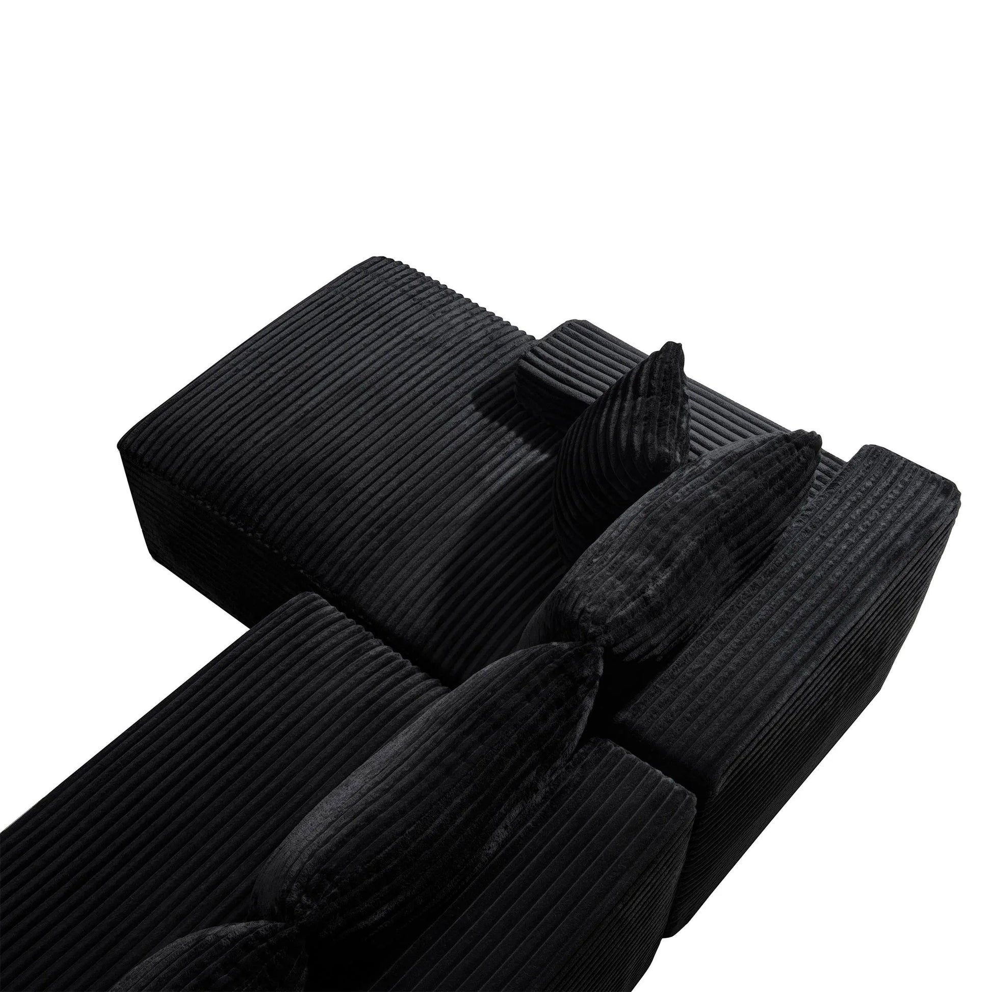 94.5' Cloud Modular Sectional Sofa Couch with L-Shape Chaise, Modern Minimalist Upholstered Couches for Living Room Bedroom, Deep Seat Corner Couch, No Assembly Required detail view 16