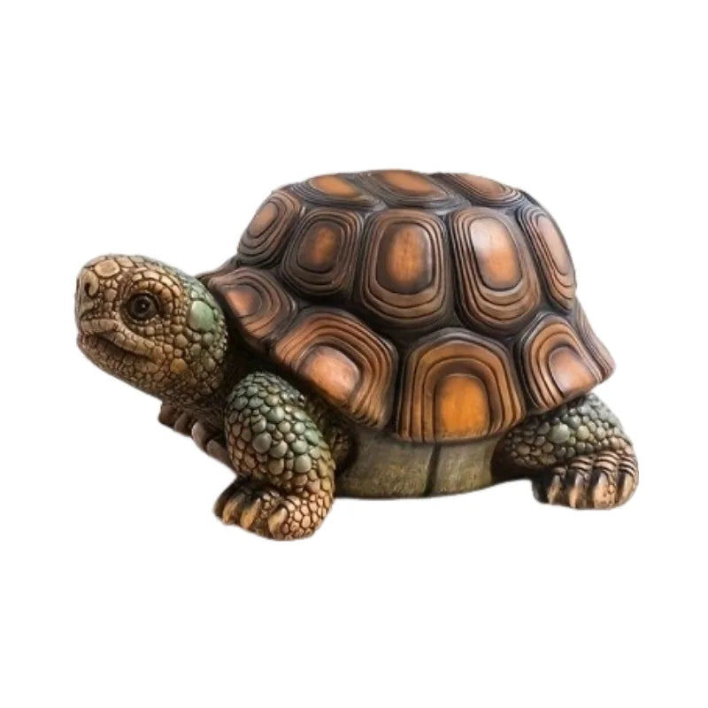18' Garden Turtle Statue Stool, Simulated Animal Resin Sculpture, Multi-Purpose Decorative Stool for Living Room, Balcony, Office, Garden, Courtyard & Lawn detail view 8