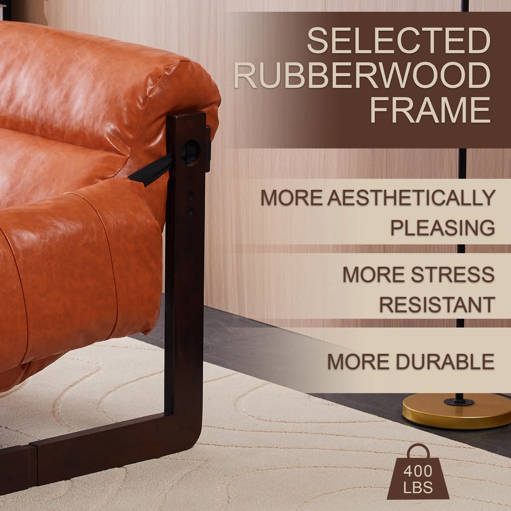 Medieval modern style lounge chair, removable armrests, vintage oil wax leather sofa chair, vintage style decorative chair, suitable for living room, study, office.Antique Black detail view 35