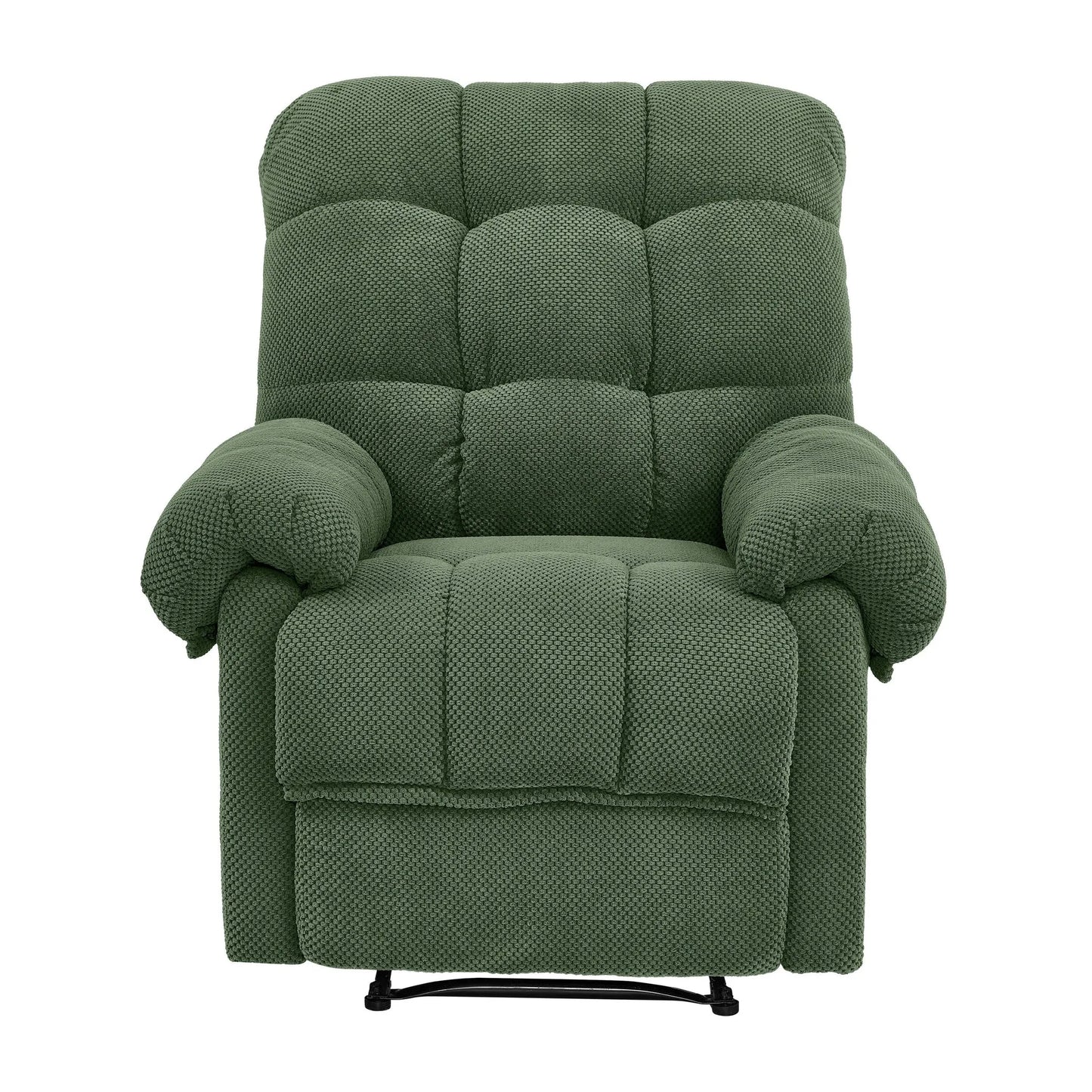 Manual Recliner, Living Room Seating, Reading Chair, Padded Footrest, Home Theater Seating, Ergonomic Lounge Chair, Soft Fabric Recliner detail view 2