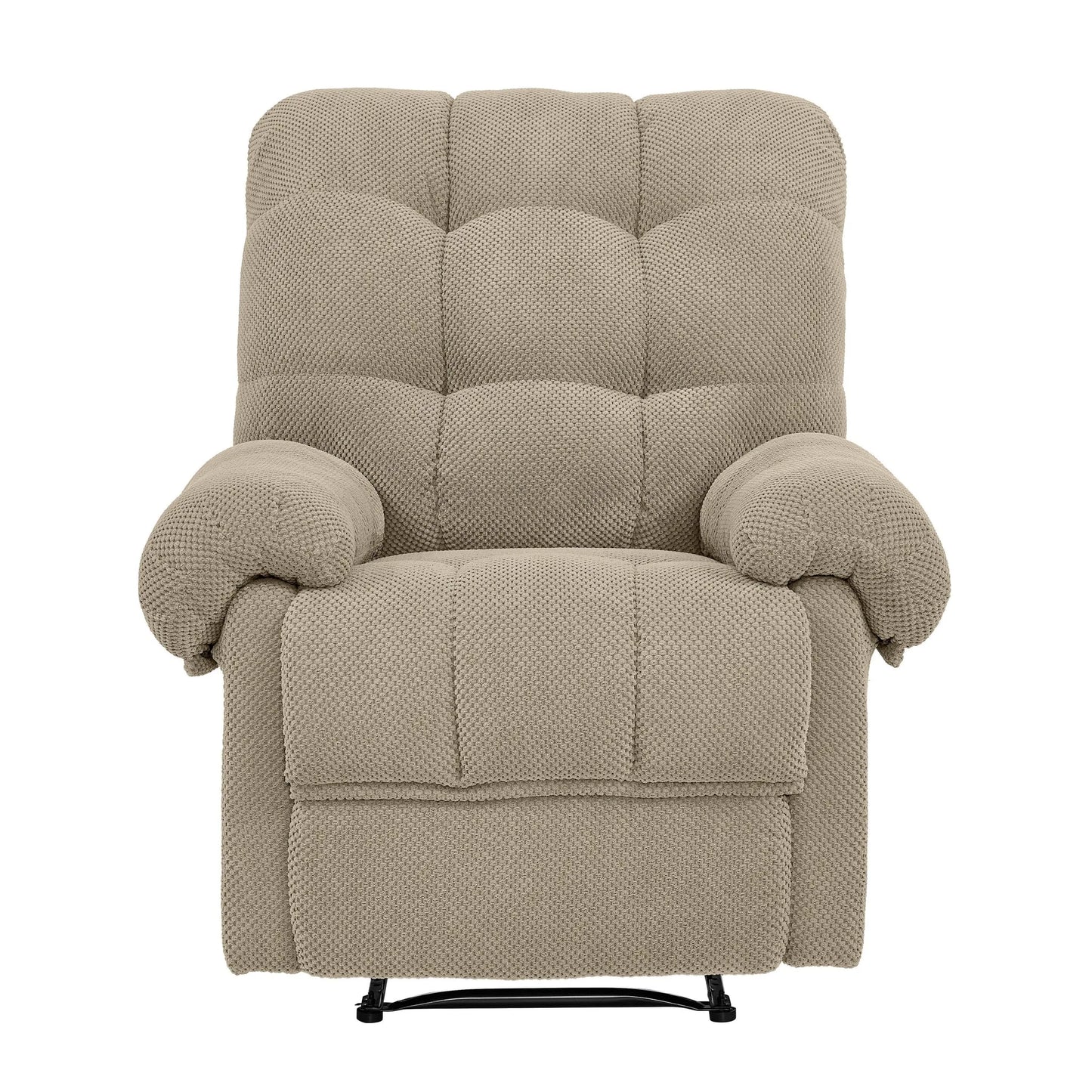 Manual Recliner, Living Room Seating, Reading Chair, Padded Footrest, Home Theater Seating, Ergonomic Lounge Chair, Soft Fabric Recliner detail view 11