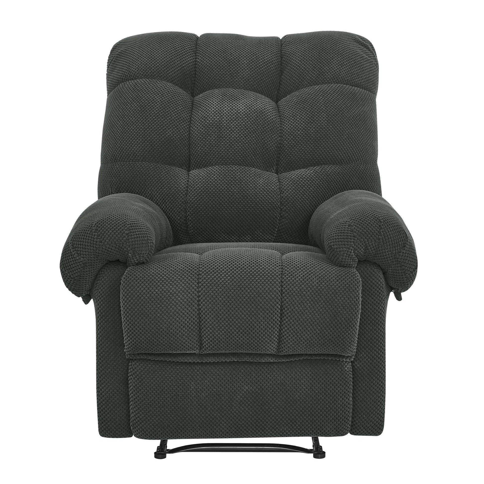 Manual Recliner, Living Room Seating, Reading Chair, Padded Footrest, Home Theater Seating, Ergonomic Lounge Chair, Soft Fabric Recliner detail view 21
