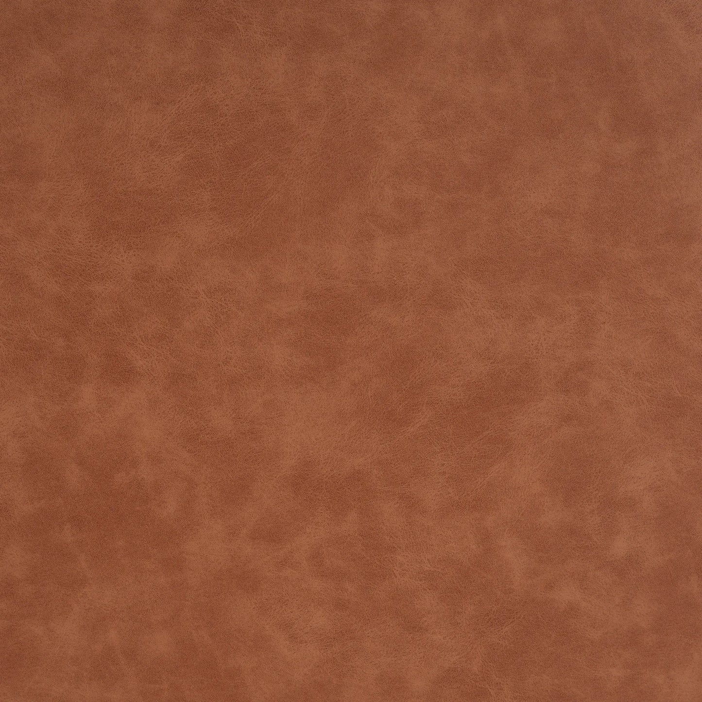 Round Faux Leather Ottoman – Cognac – view 9