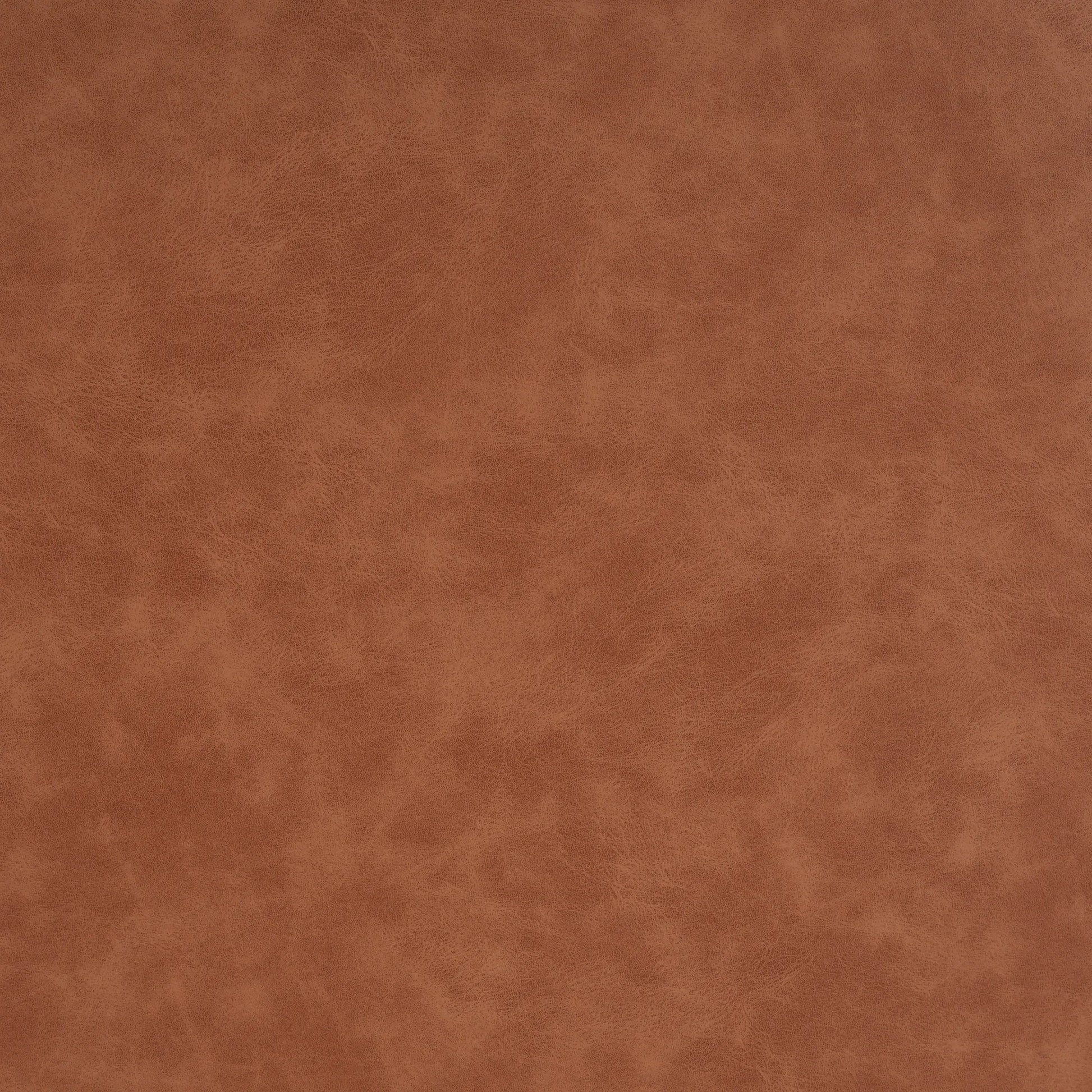 Round Faux Leather Ottoman – Cognac – view 9