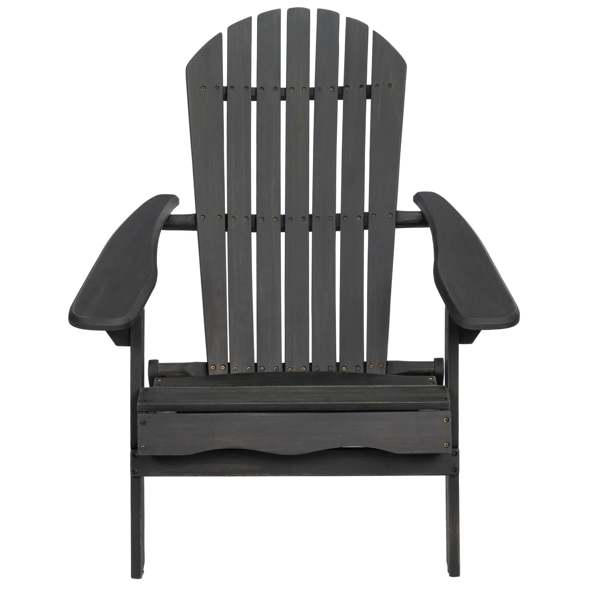 Acacia Wood Adirondack Chair – Dark Gray – view 4