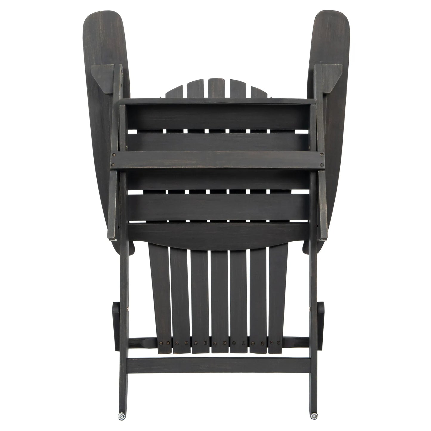 Acacia Wood Adirondack Chair – Dark Gray – view 11
