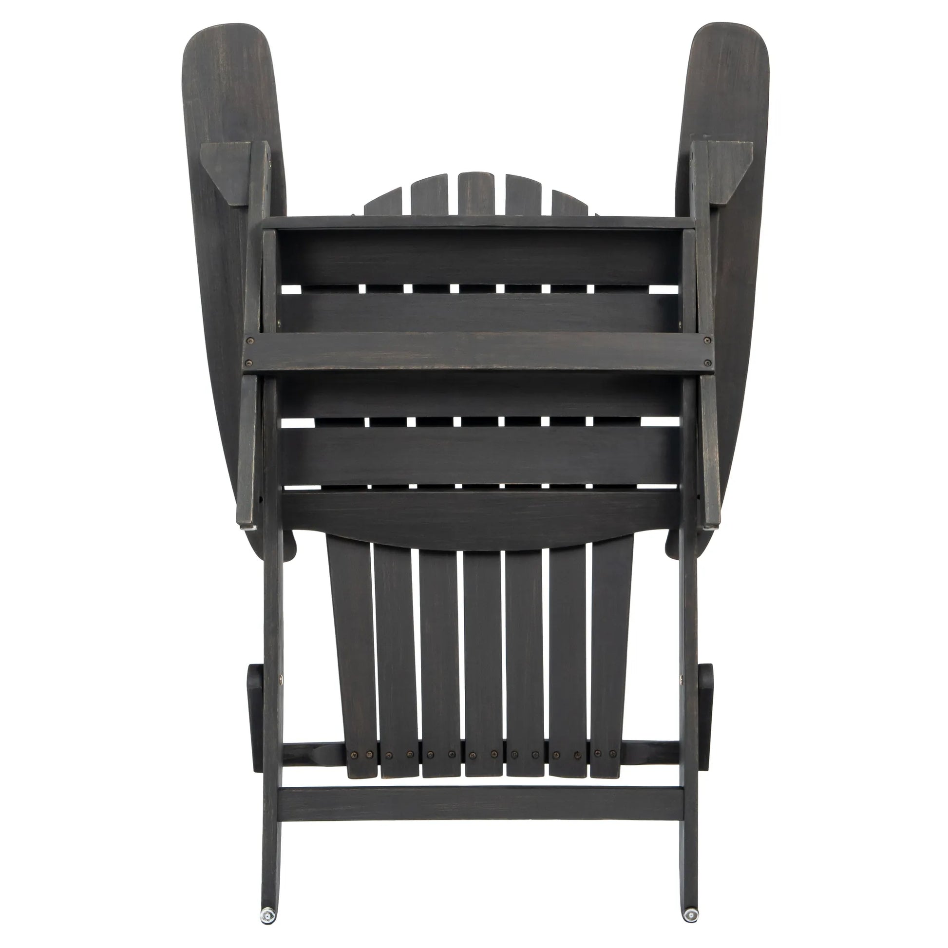 Acacia Wood Adirondack Chair – Dark Gray – view 11
