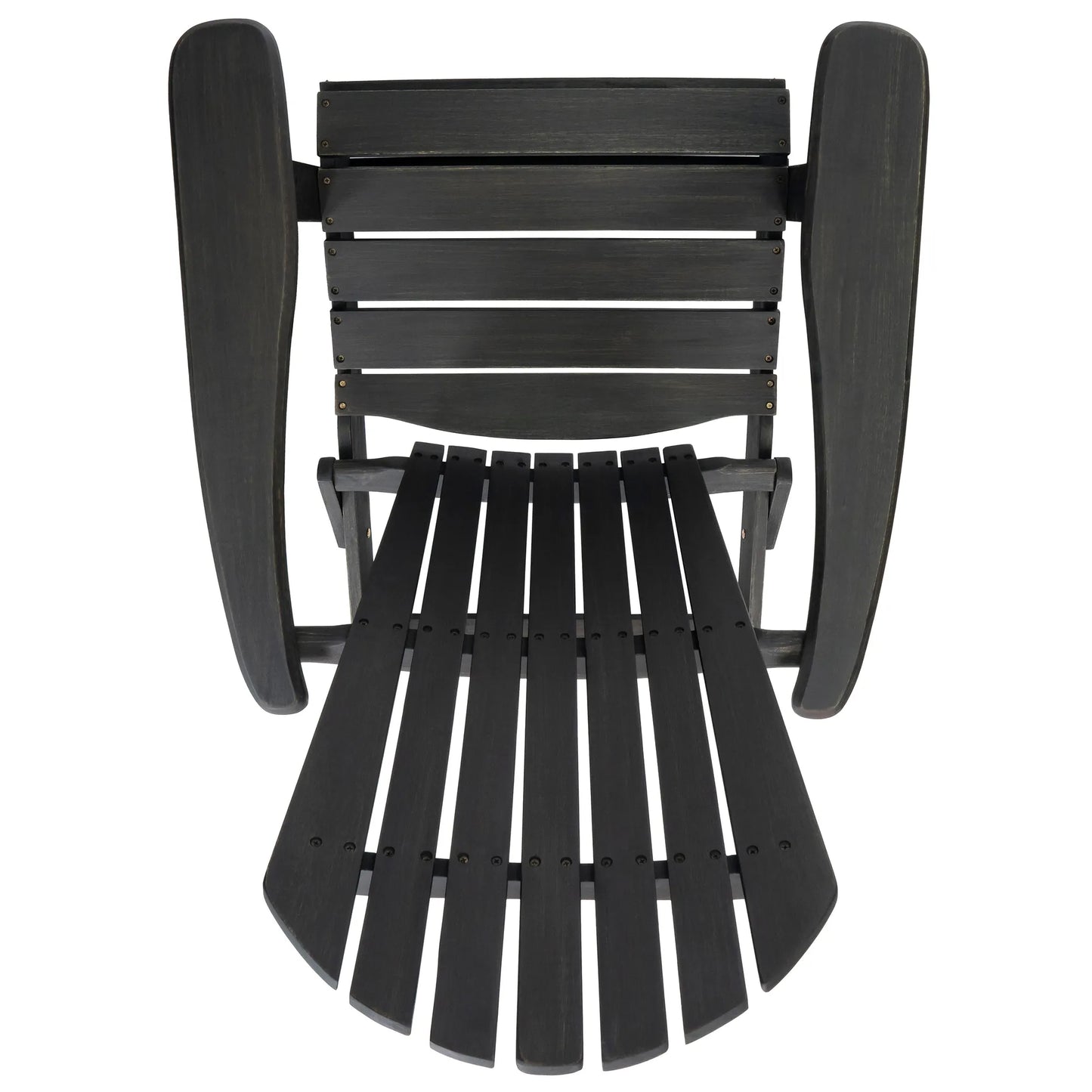 Acacia Wood Adirondack Chair – Dark Gray – view 12