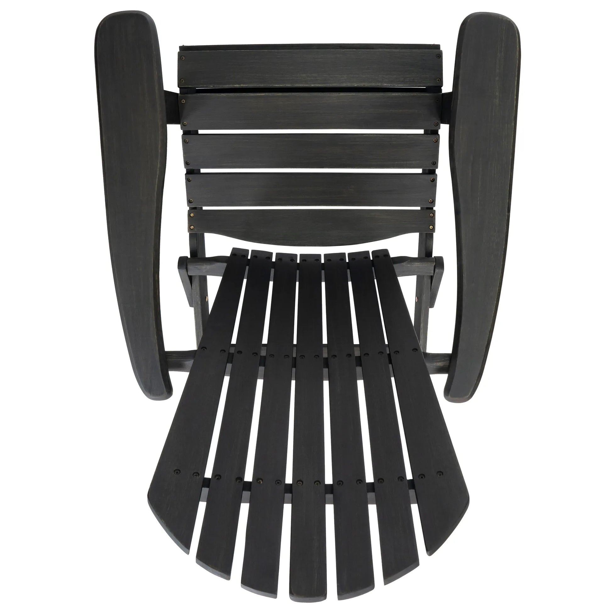 Acacia Wood Adirondack Chair – Dark Gray – view 12