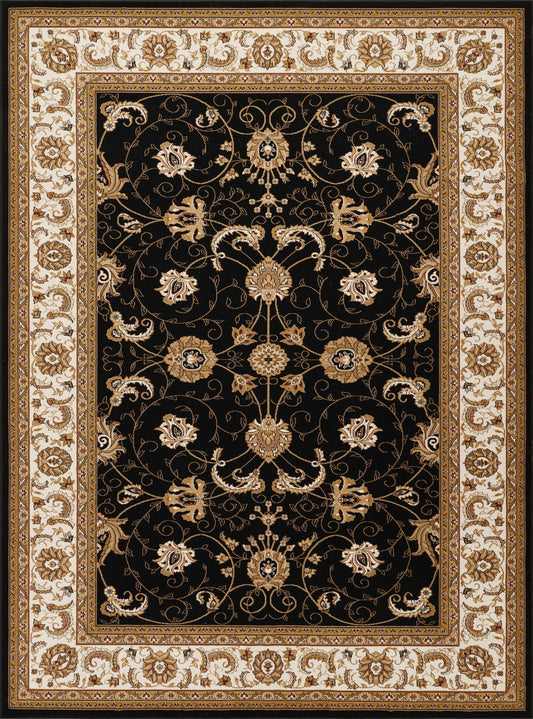 Manchester Herati Floral Area Rug - Black - 5'3" x 7'3" - product detail