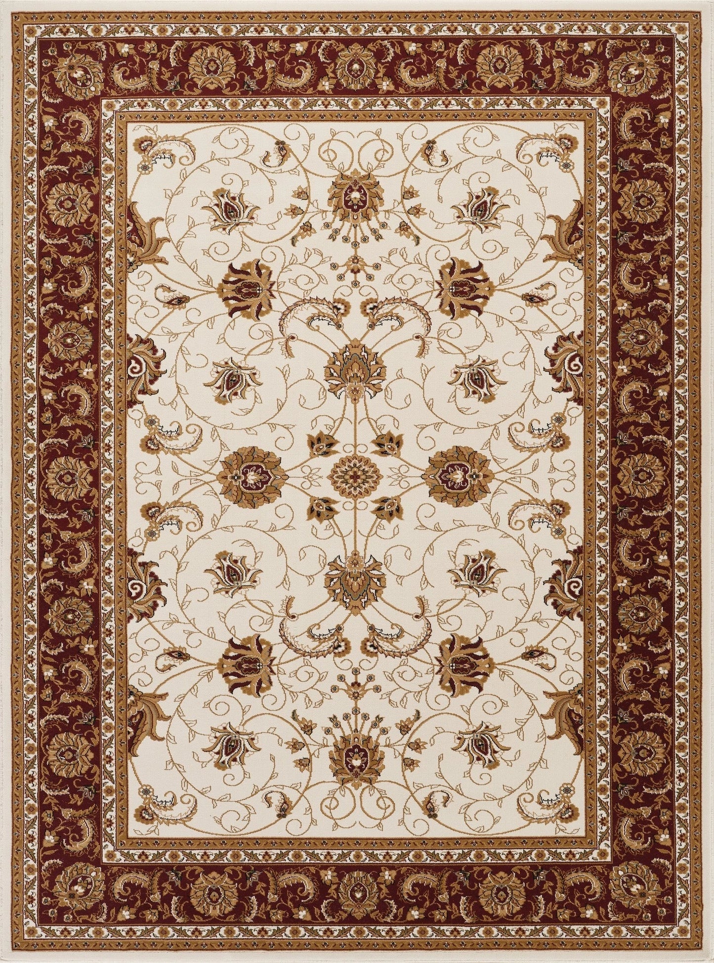Manchester Herati Floral Area Rug - Ivory - 5'3" x 7'3" - product detail