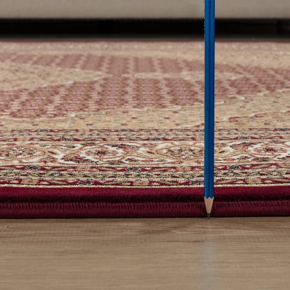 Manchester Diamond Medallion Area Rug - Red - 5'3" x 7'3" - product detail
