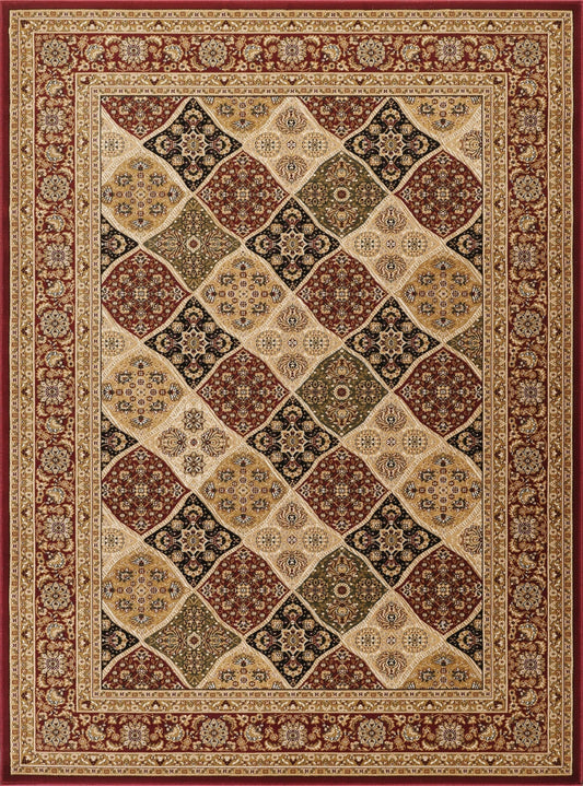 Manchester Lattice Medallion Area Rug - Red - 5'3" x 7'3" - product detail