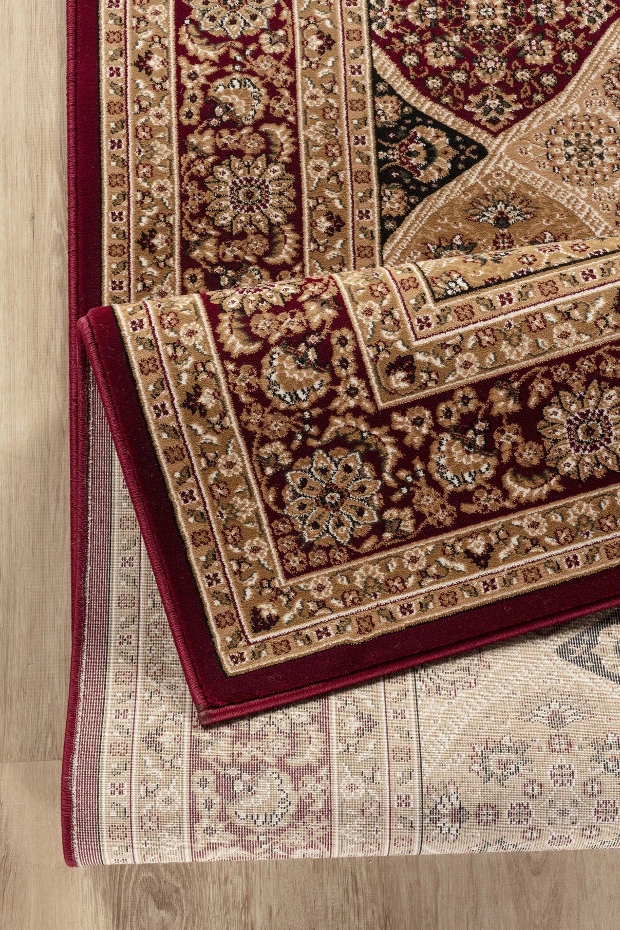 Manchester Lattice Medallion Area Rug - Red - 5'3" x 7'3" - product detail
