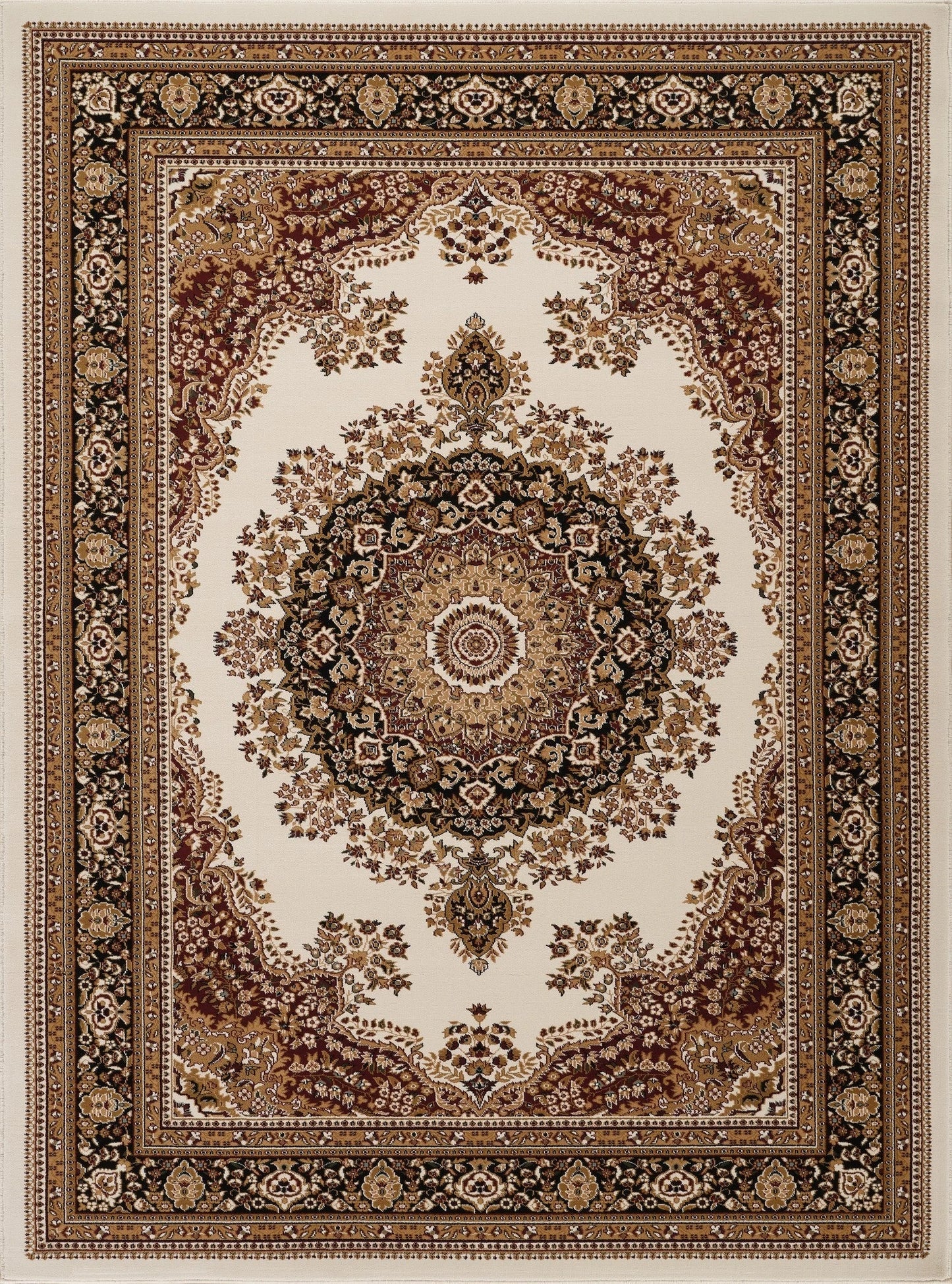 Manchester Center Medallion Area Rug - Ivory - 5'3" x 7'3" - product detail