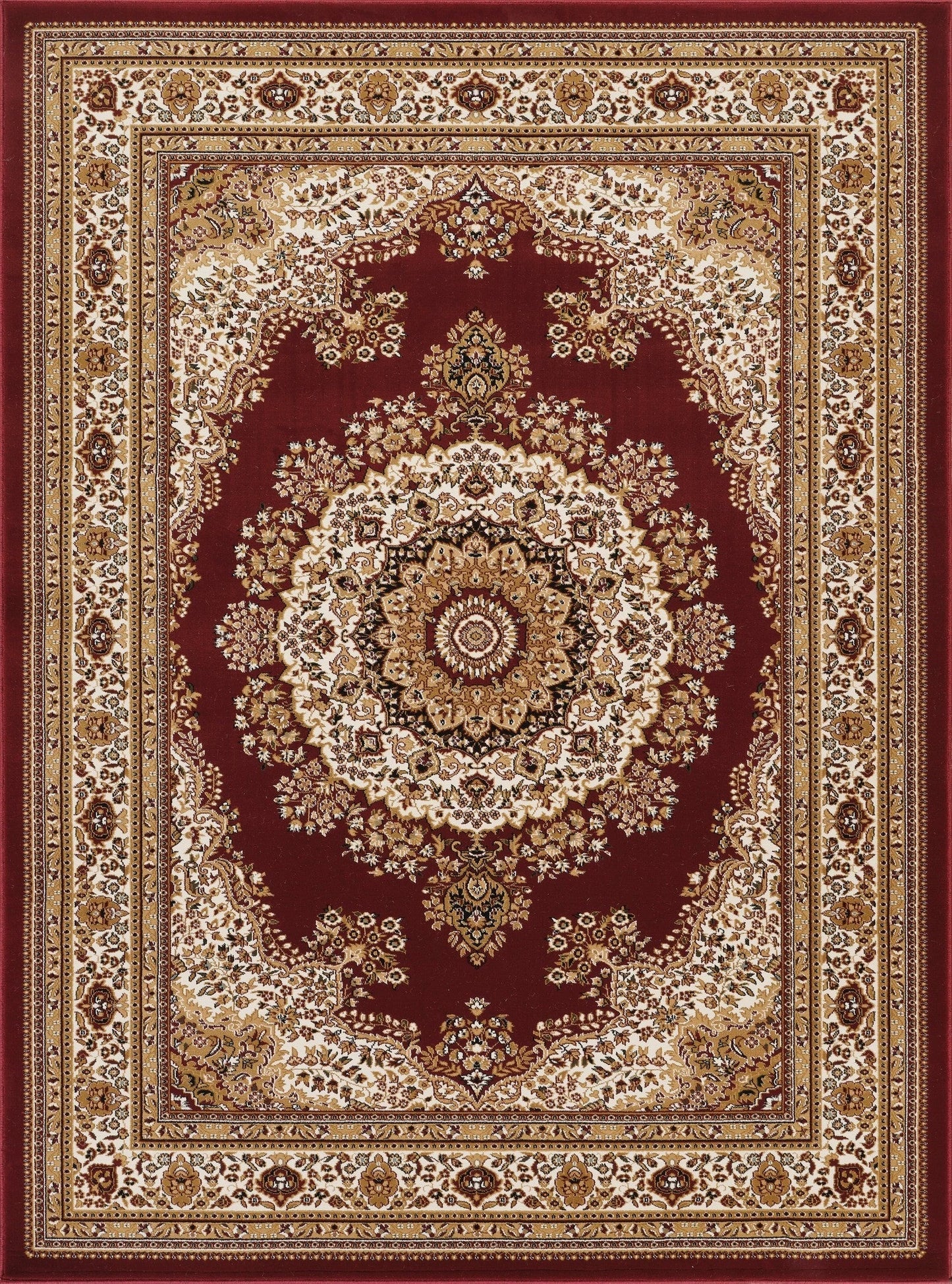 Manchester Center Medallion Area Rug - Red - 5'3" x 7'3" - product detail