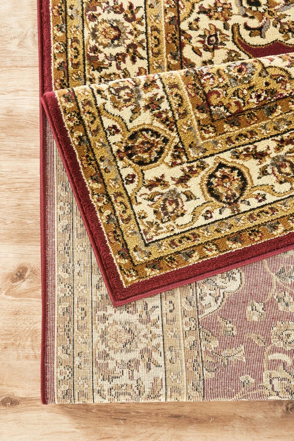 Classic Floral Medallion Area Rug - Red - 5'3" x 7'3" - product detail