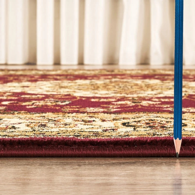 Classic Floral Medallion Area Rug - Red - 5'3" x 7'3" - product detail