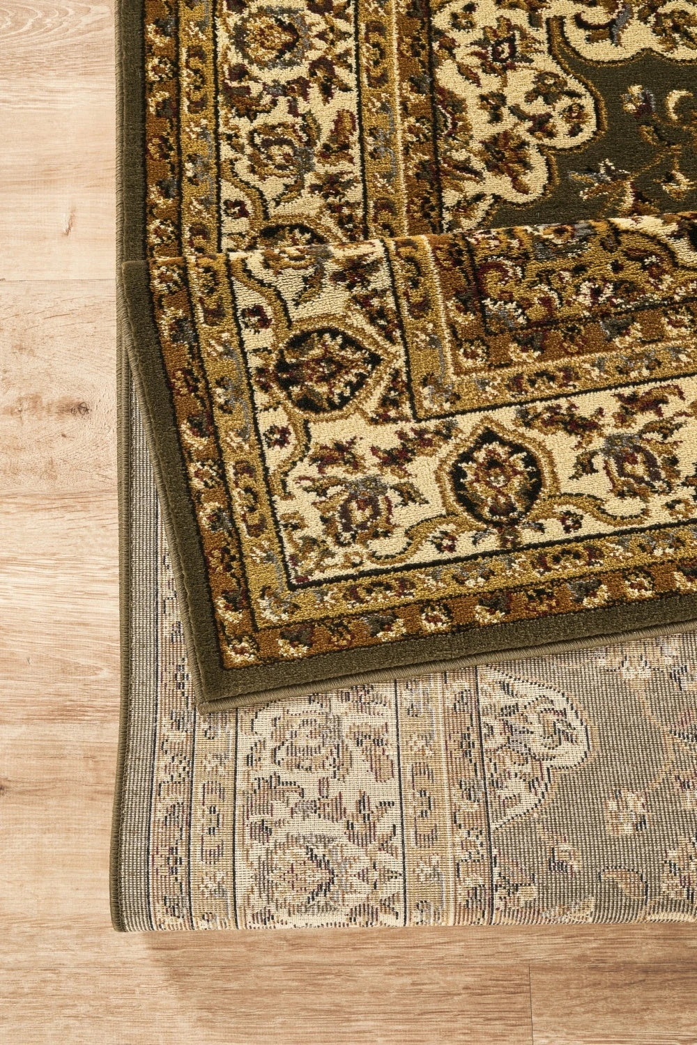 Classic Floral Medallion Area Rug - Green - 5'3" x 7'3" - product detail