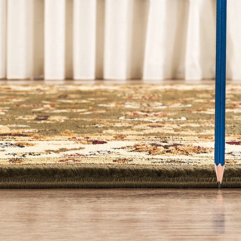 Classic Botanical Border Area Rug - Green - 5'3" x 7'3" - product detail