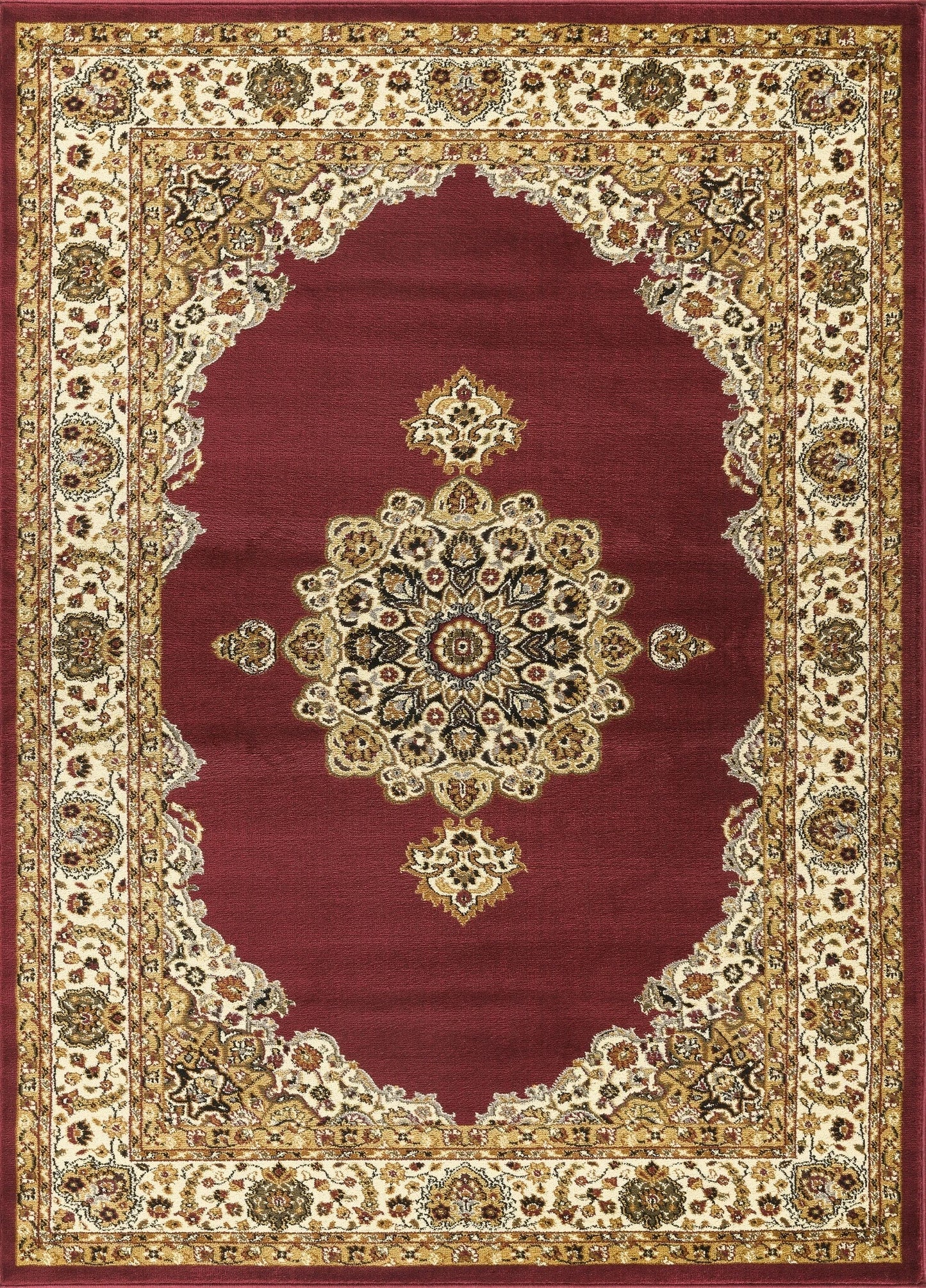 Classic Grand Medallion Area Rug - Red - 2' x 3' - product detail