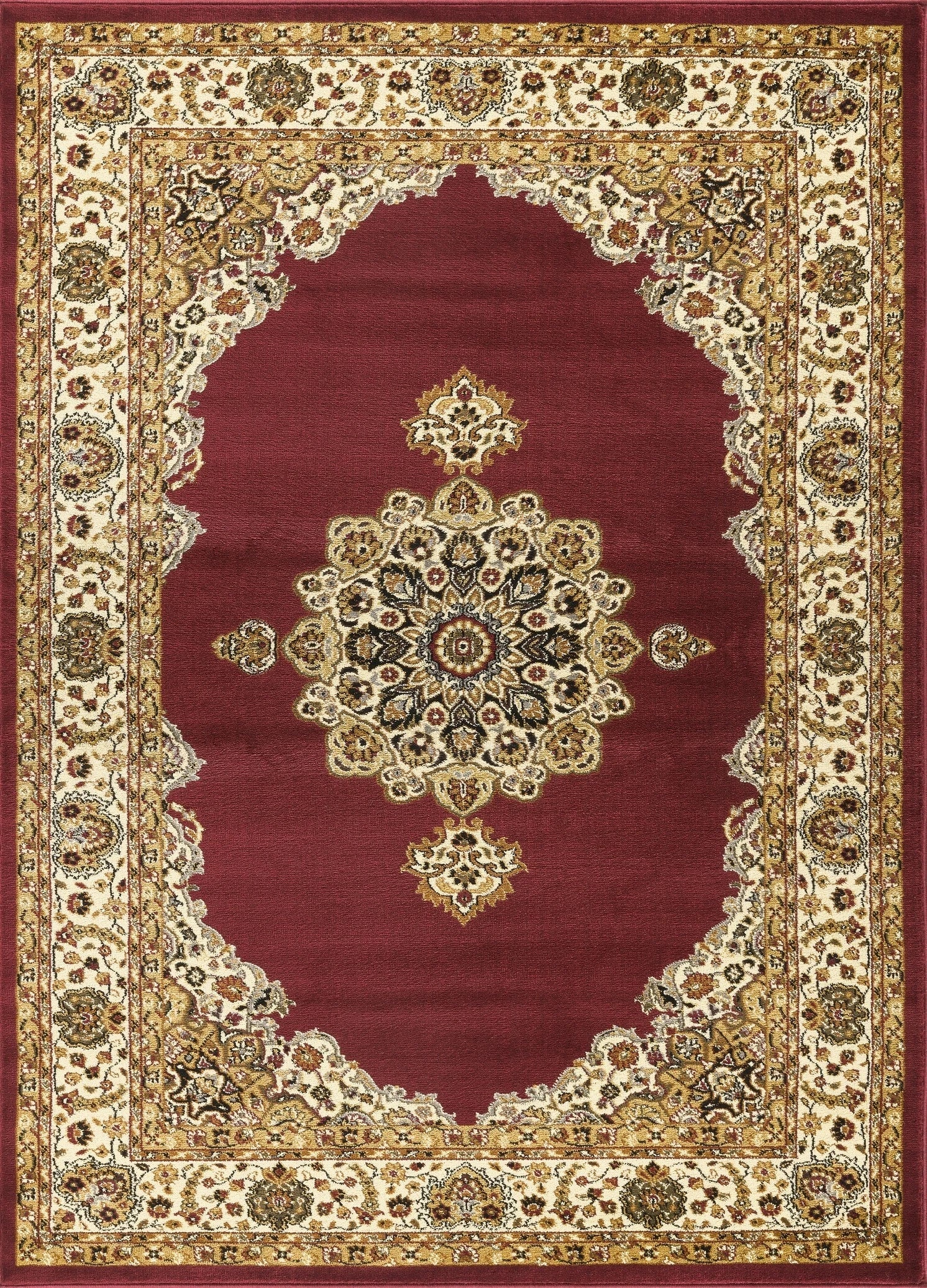 Classic Grand Medallion Area Rug - Red - 2' x 3' - product detail