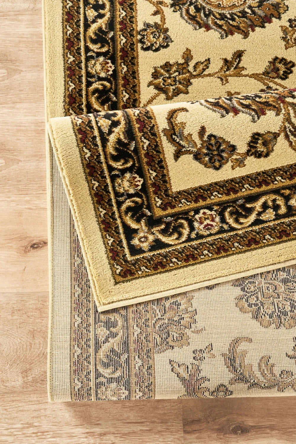 Classic Ivory Botanical Area Rug - Cream - 5'3" x 7'3" - product detail