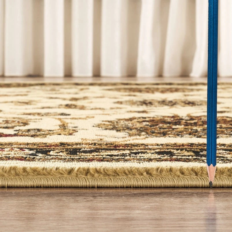 Classic Ivory Botanical Area Rug - Cream - 5'3" x 7'3" - product detail