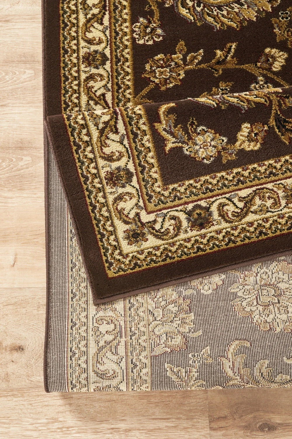Classic Trellis Floral Area Rug - Brown - 5'3" x 7'3" - product detail
