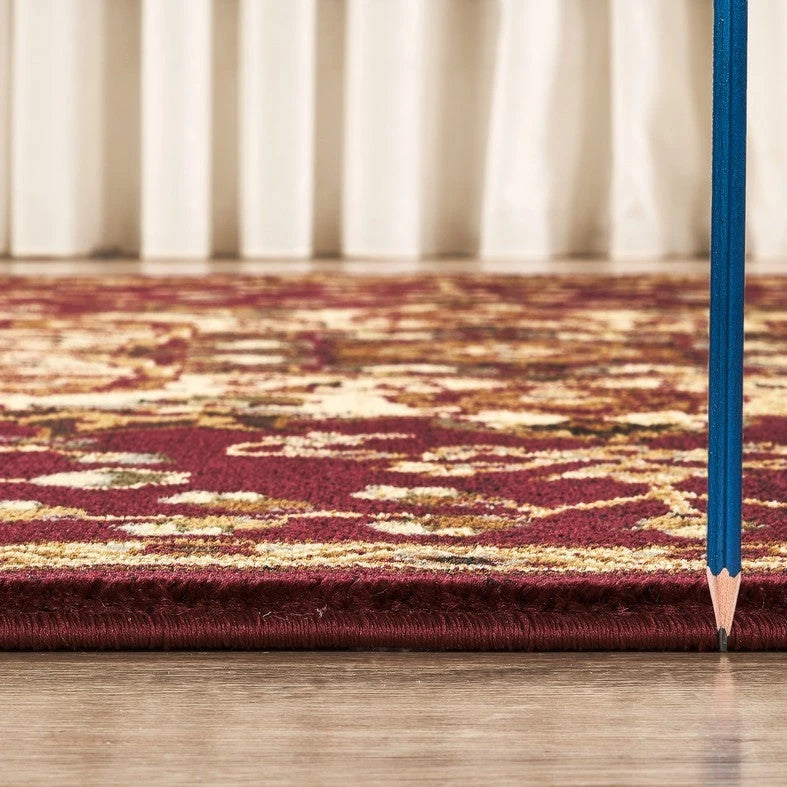 Classic Floral Star Medallion Area Rug - Red - 5'3" x 7'3" - product detail