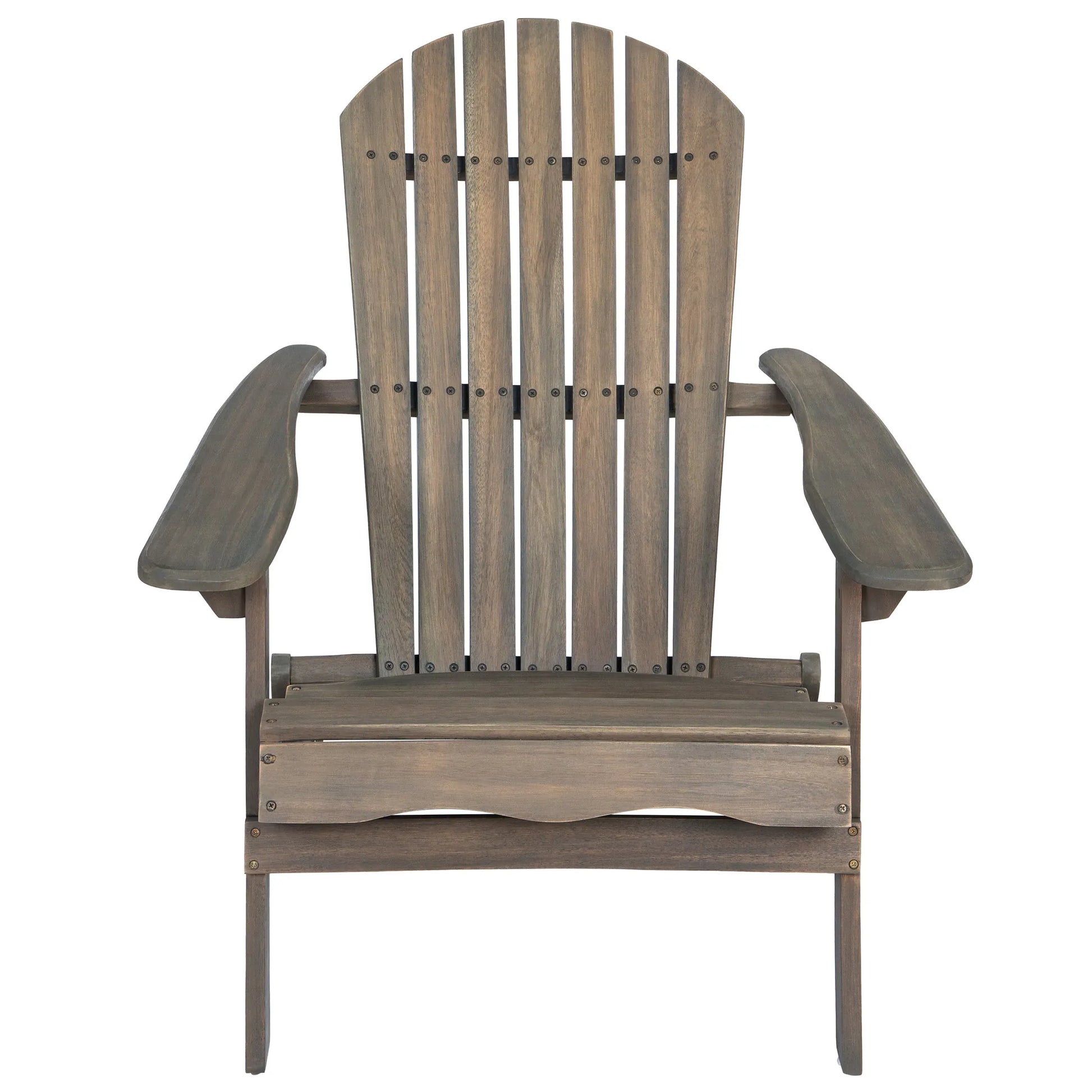 Acacia Wood Adirondack Chair – Gray – view 5
