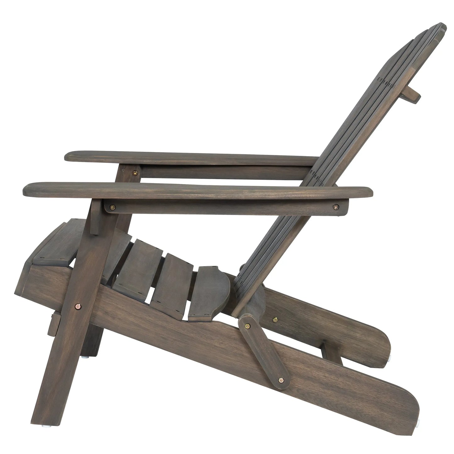 Acacia Wood Adirondack Chair – Gray – view 8