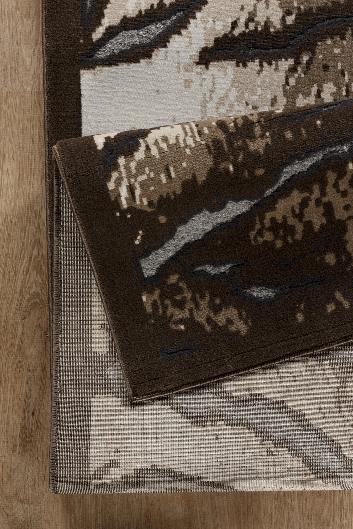 Hide Brown+Ivory Area Rug — CHD1001