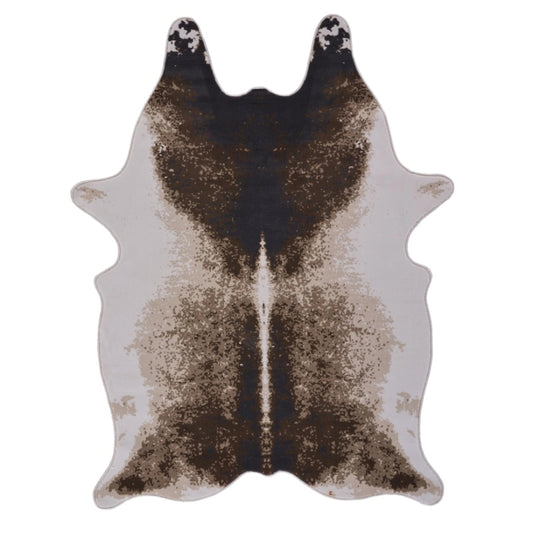 Hide Brown+Ivory Area Rug — CHD1002