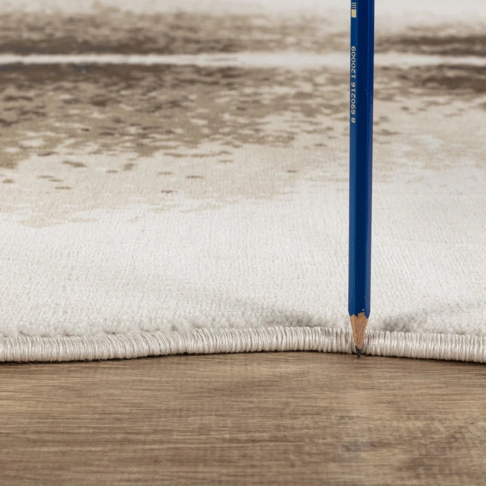 Hide Brown+Ivory Area Rug — CHD1002