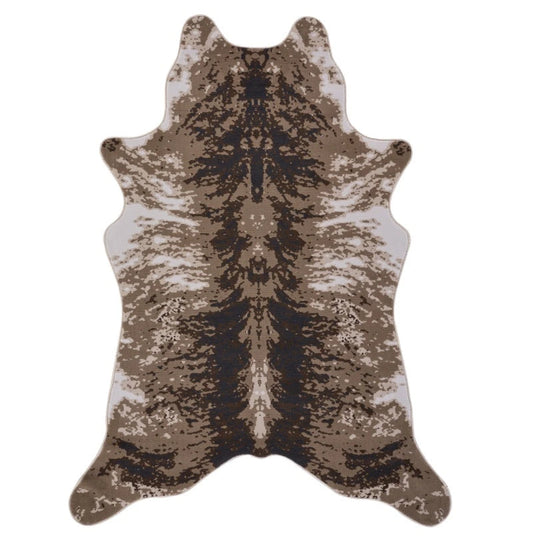 Hide Brown+Ivory Area Rug — CHD1003