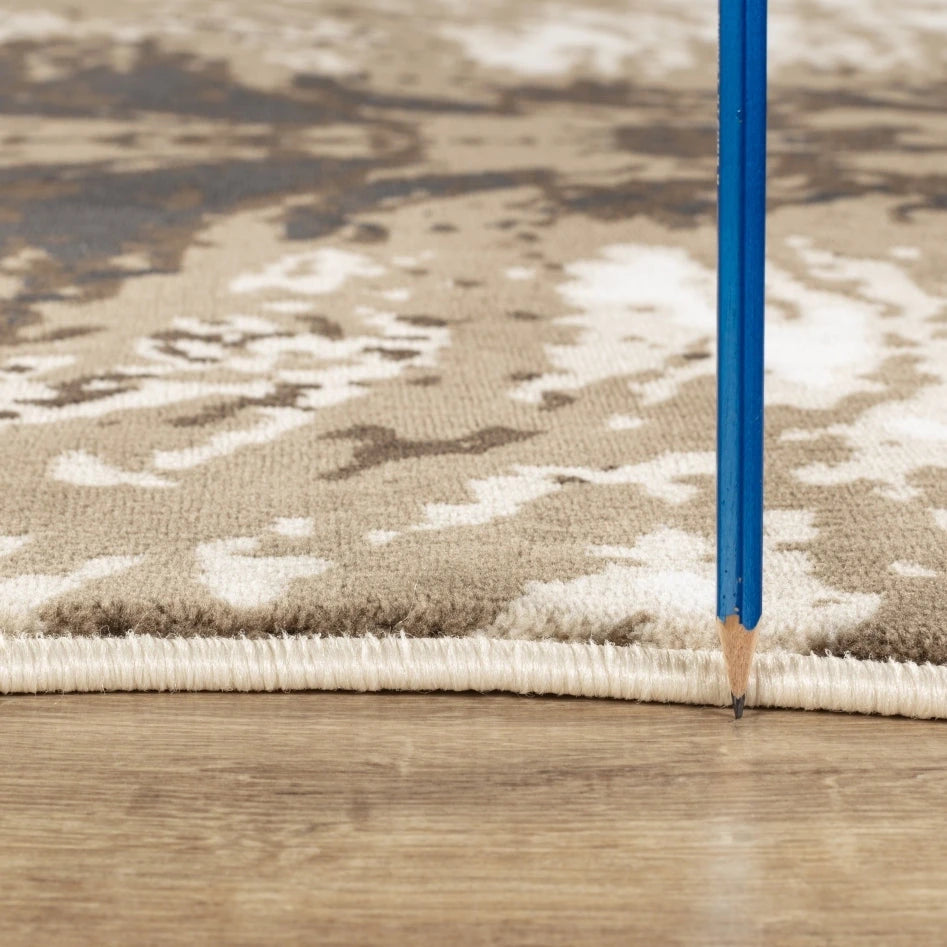 Hide Brown+Ivory Area Rug — CHD1003
