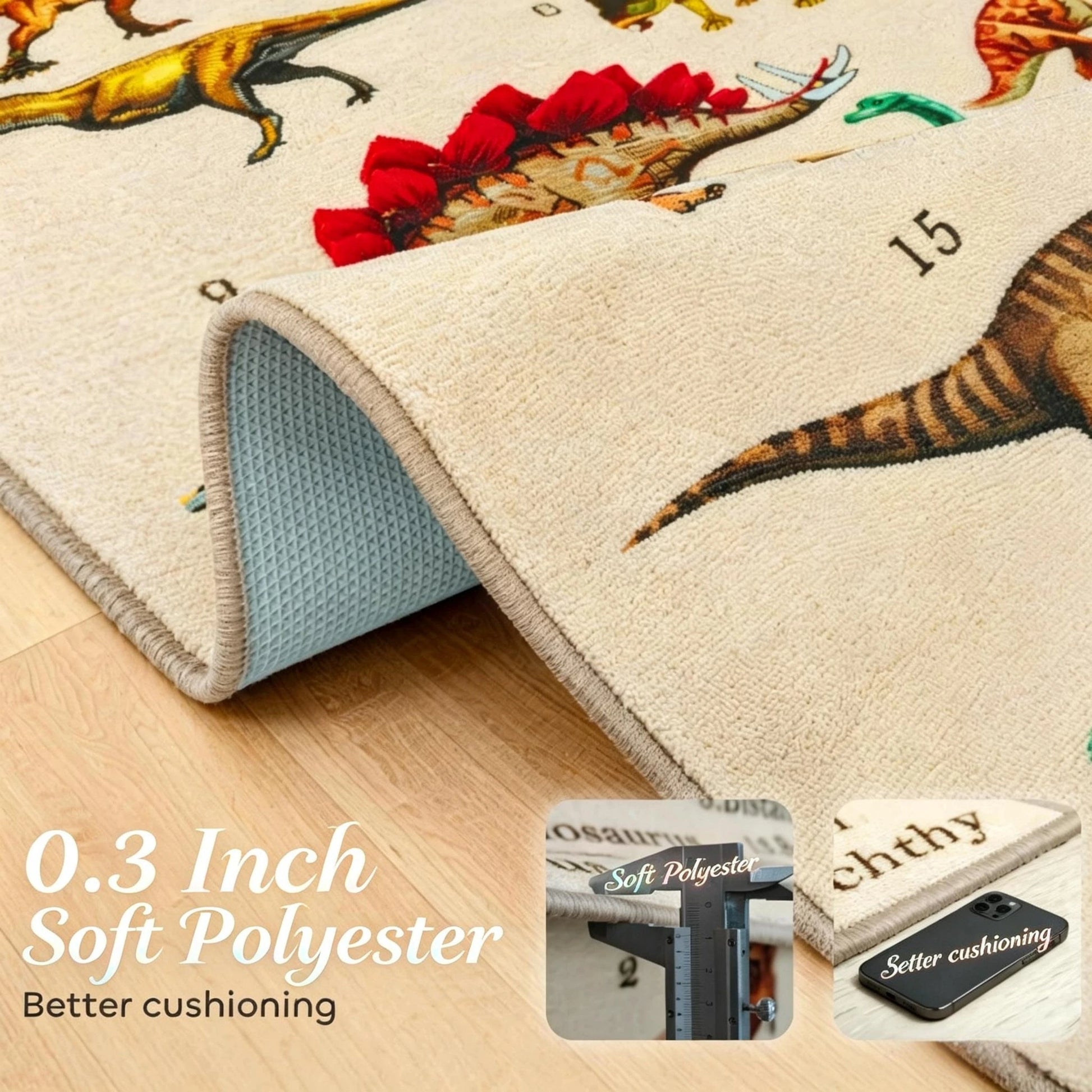Interactive Dinosaur Discovery Kids Rug