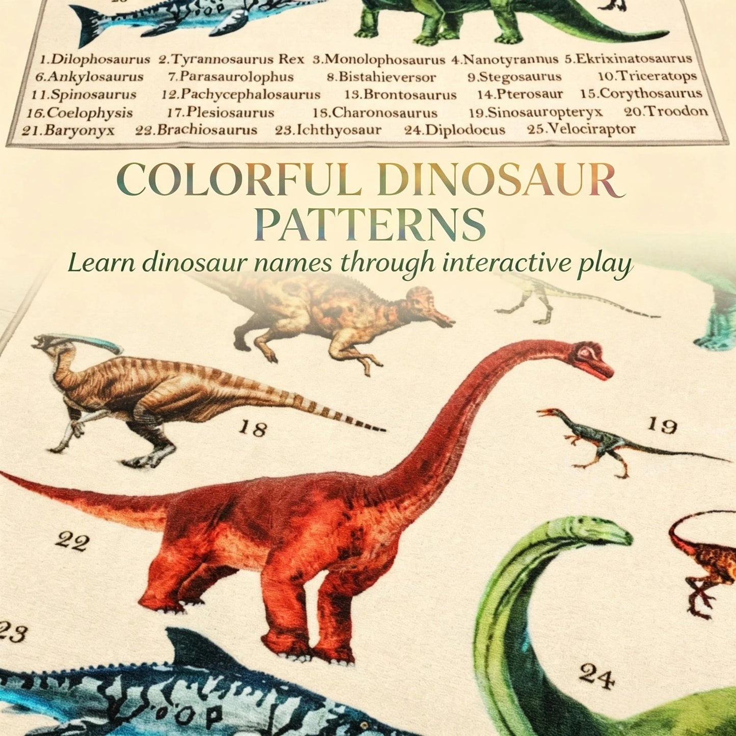 Interactive Dinosaur Discovery Kids Rug