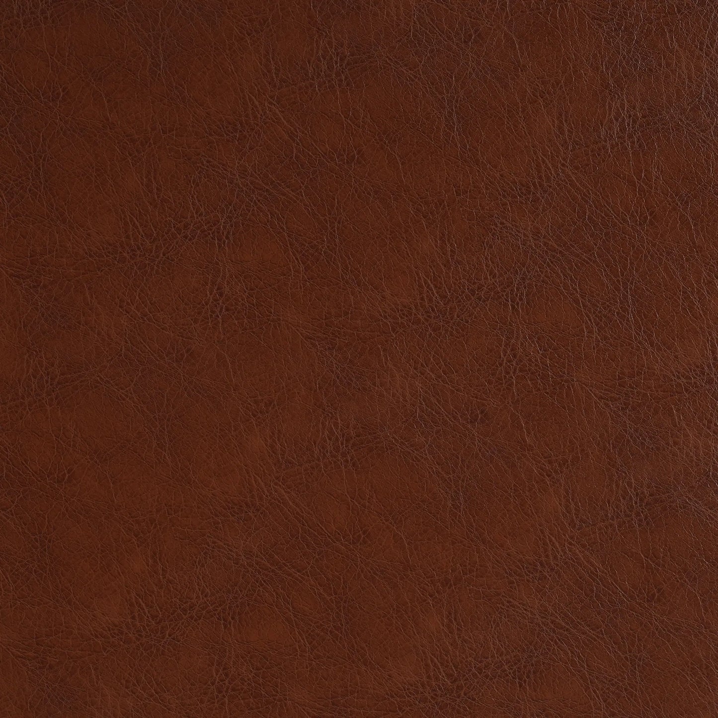 Round Faux Leather Ottoman – Light Brown – view 10