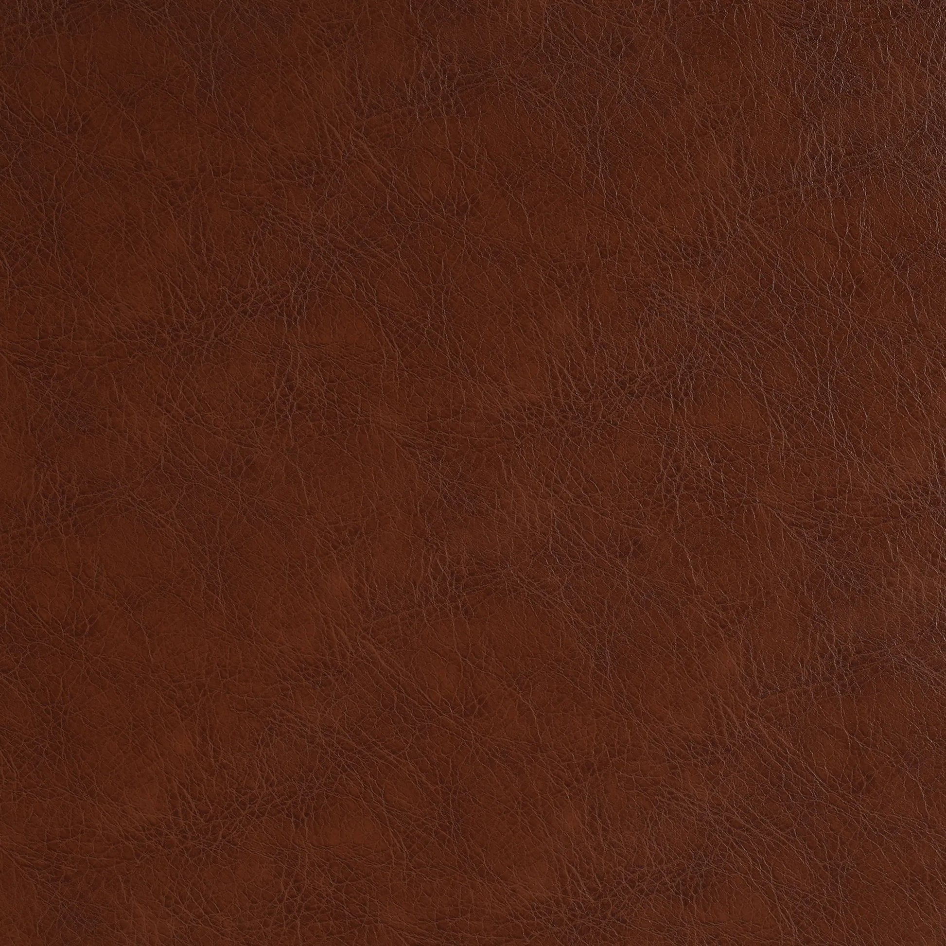 Round Faux Leather Ottoman – Light Brown – view 10