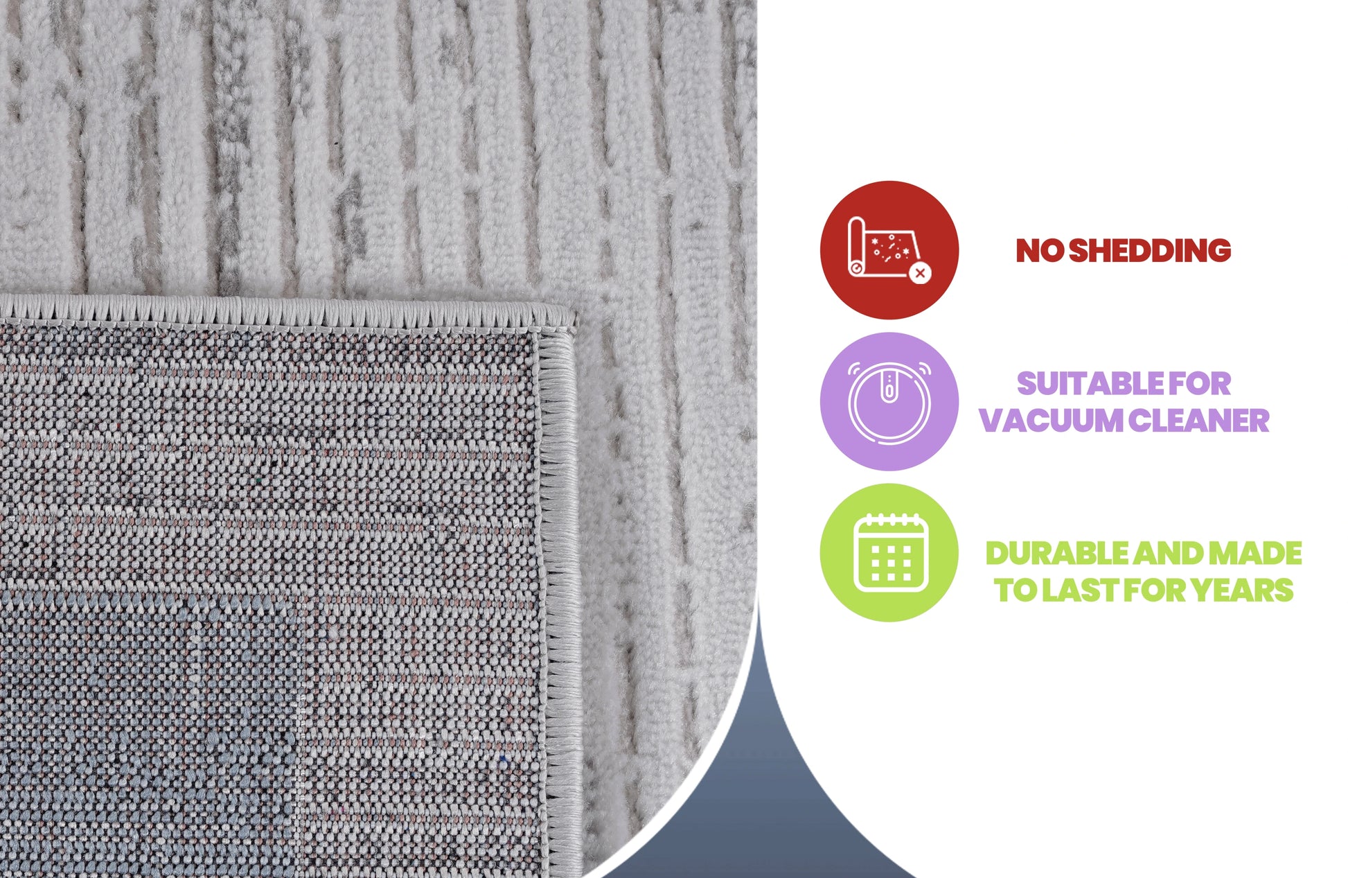 Loom & Luxe Blue & Ivory & Bordered Area Rug