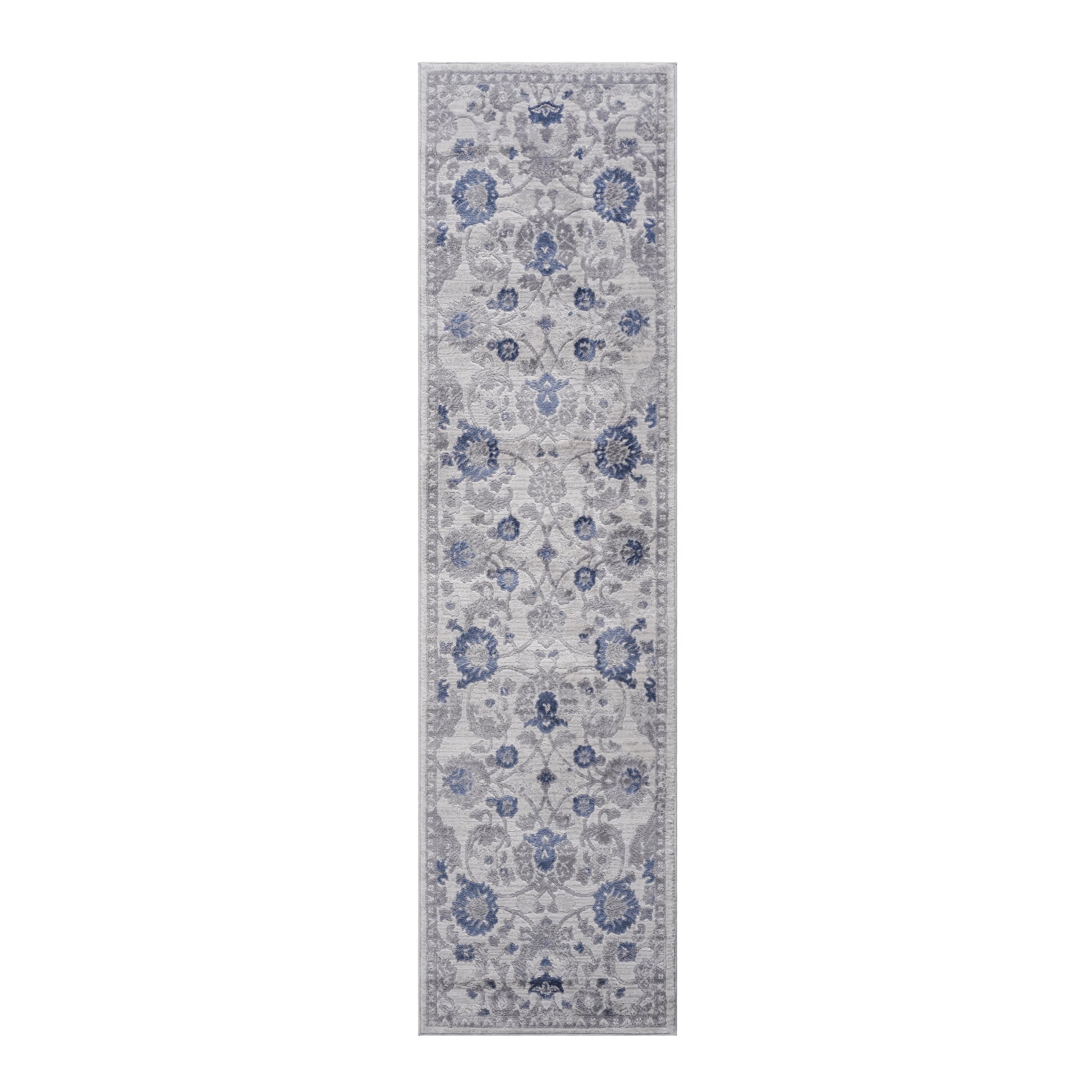 Loom & Luxe Blue & Silver & Oriental Area Rug