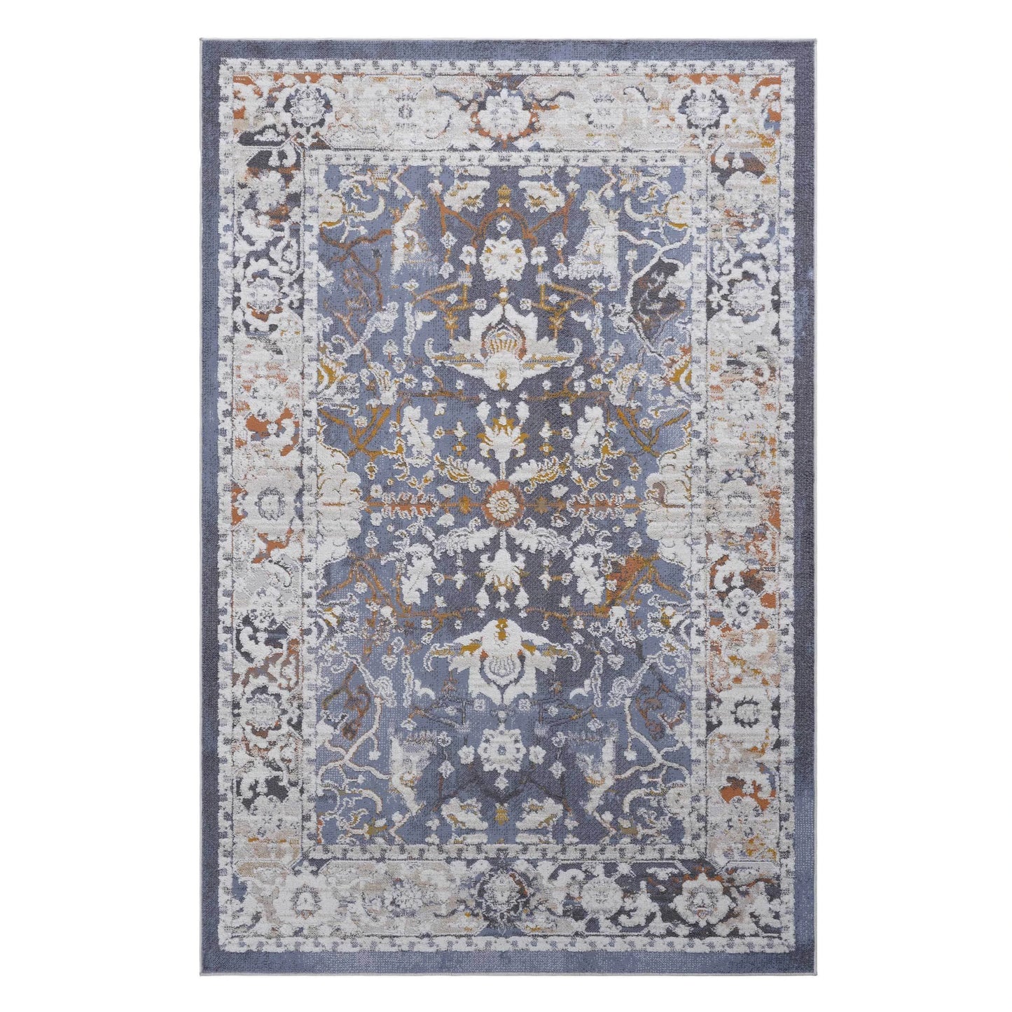 Loom & Luxe Blue & Traditional Area Rug