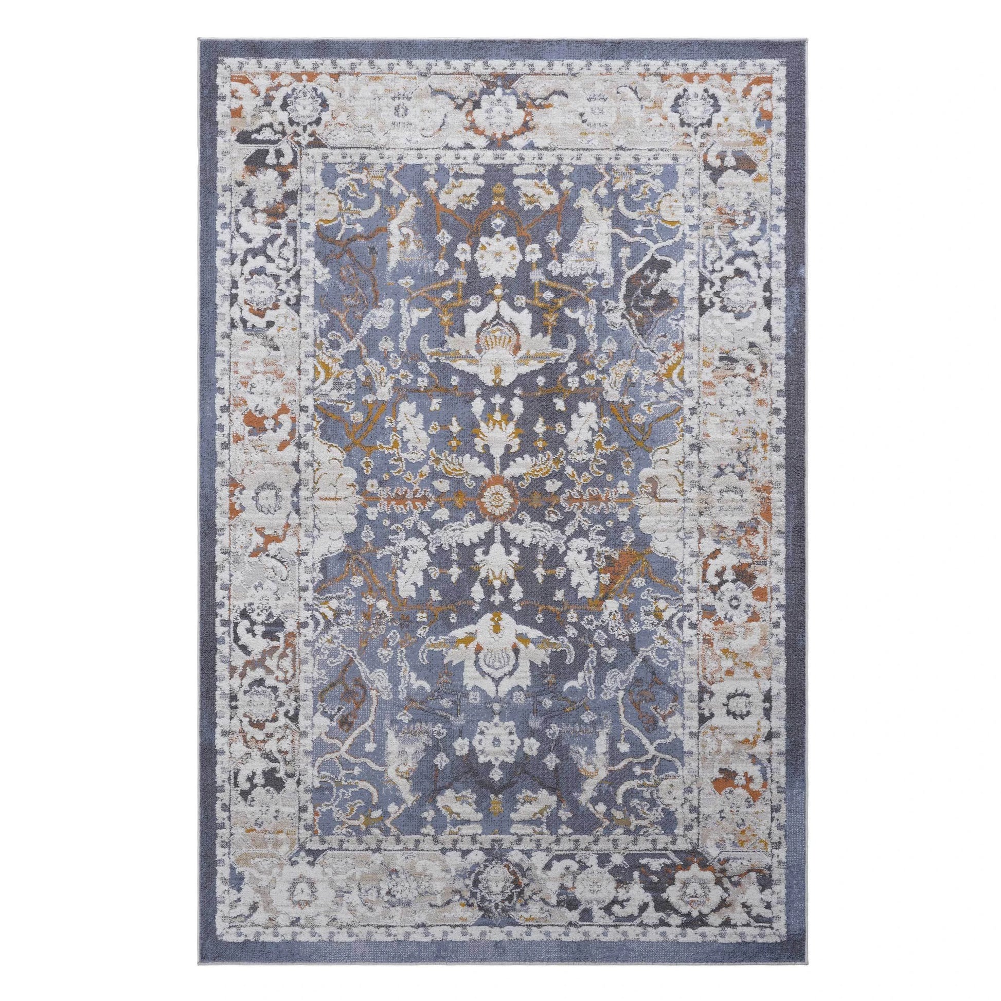 Loom & Luxe Blue & Traditional Area Rug