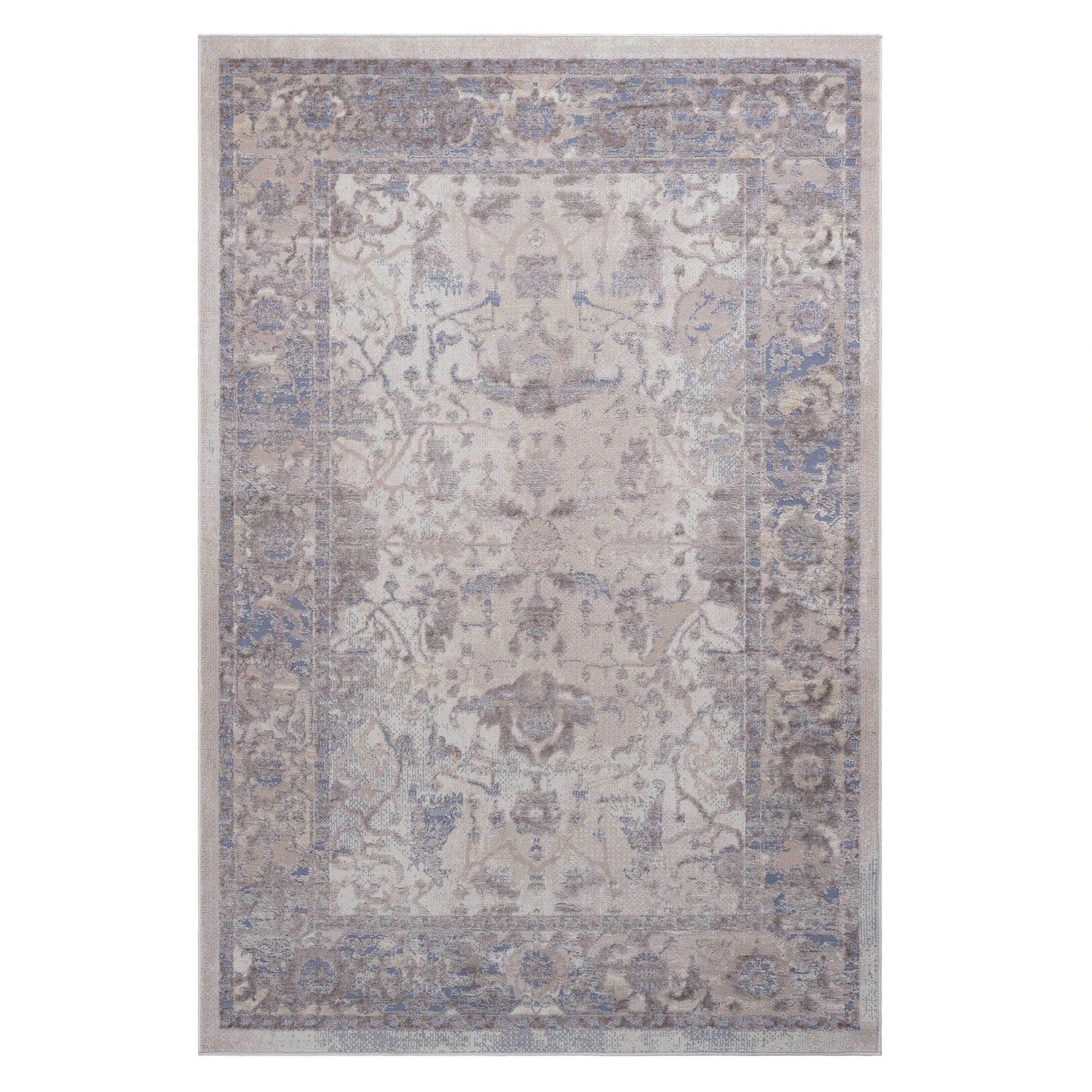 Loom & Luxe Brown & Beige & Traditional Area Rug