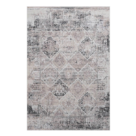 Loom & Luxe Cream & Anthracite & Traditional Area Rug